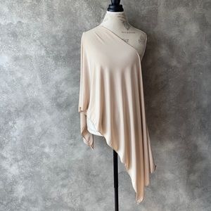 Beige Polyester Solid Color Hijab Scarf Shawl Wrap